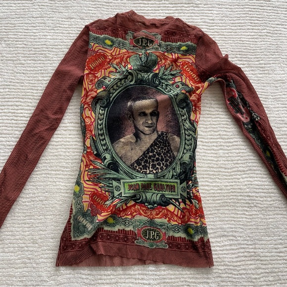 Rare 1994 Vintage Jean Paul Gaultier Money Print
Mesh Top - Picture 6 of 8